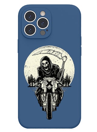 Protective Slim Fit Case Liquid Silicone Cover with Full Body Protection Anti-Scratch Shockproof Case For iPhone 13 Pro Blue  - Skull Rider orange - pzsku/Z97825A1E51994B56FF1EZ/45/_/1698250369/e5b86592-1683-45bf-b874-751dfc7b8682