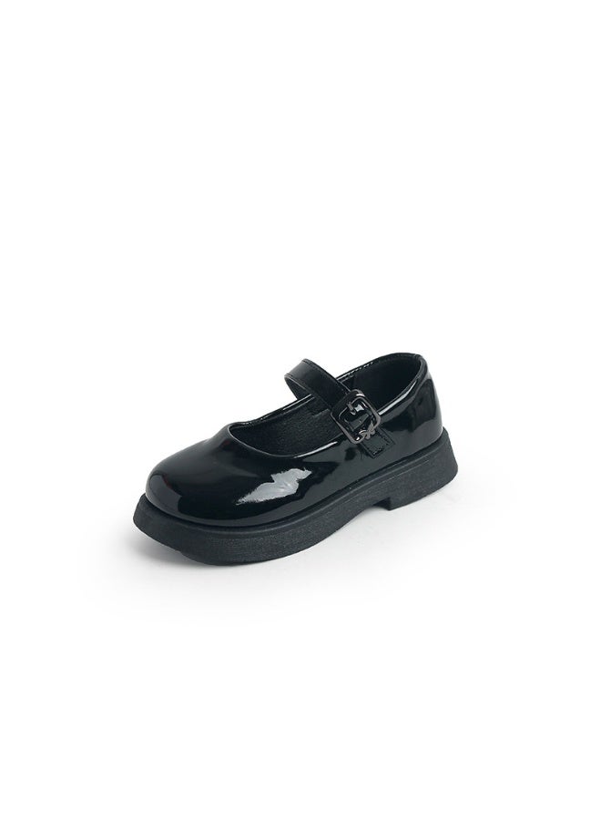 Shougu New Girls' Leather Shoes 