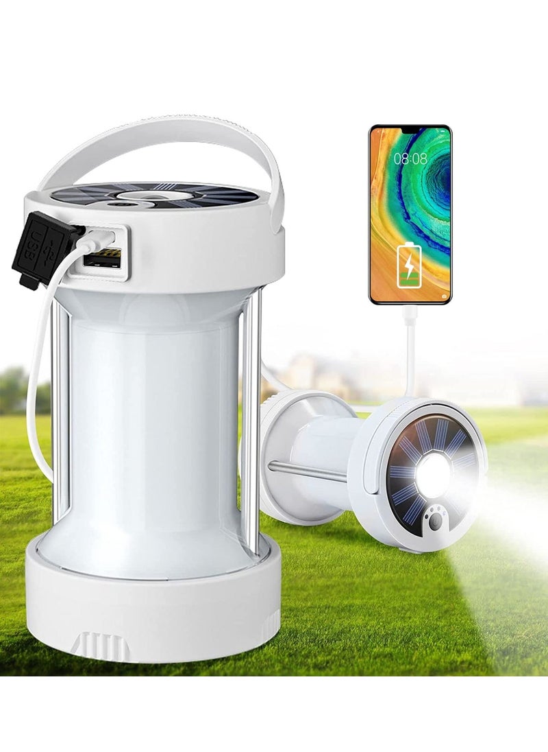 Camping Lantern Rechargeable, Camping Lights Lamp - 4 Light Modes 3700 mAh Ultra Bright Waterproof LED Tent Light 8+ Hrs Battery Life for Camping, Emergency, Fishing, Hiking etc. - Image 1