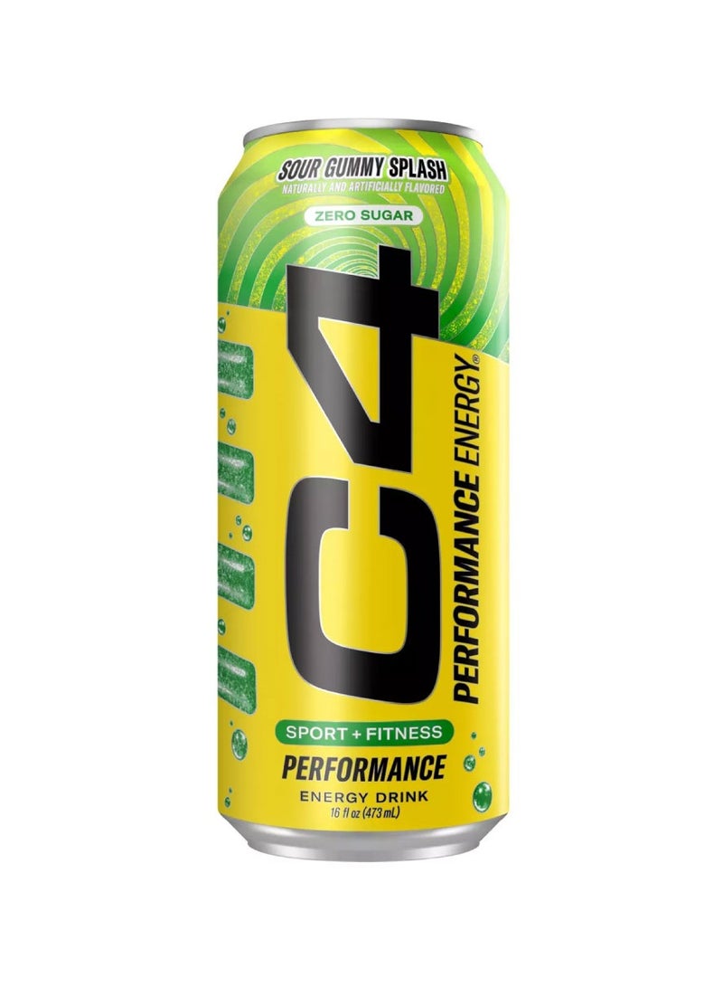 C4 Sour Gummy Splash Flavor Energy Drink - Image 1