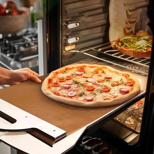 Rexez Sliding Pizza Peel, Pizza Peel, Sliding Pizza Shovel, Pizza Slider for Pizza Perfectly Transfers - Image 4