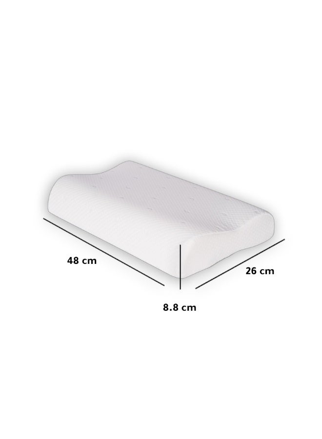 ارينا مخدة ميموري كونتور للأطفال  بمقاس 48×26×6-8.8 سم، مصنوعة من ميموري فوم عالي الجودة ومضادة للحساسية. - Image 2
