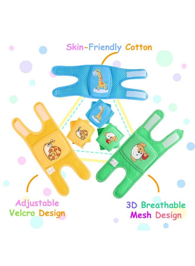 NASHRIO Baby Knee Pads For Crawling (3 Pairs) Antislip And Protect Infants & Toddlers Knees Elbows And Legs. Adjustable Straps And Breathable 3D Mesh For Boys And Girls (Unisex) - Image 3