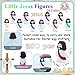 ILHSTY 200 Pcs Little Jesus Figures Rubber Mini Jesus Figurines in Bulk Christian Doll Tiny Baby Jesus Loves You Figures for Hide and Seek Easter Egg Fillers Egg Hunt Religious Party Favors10 Color 200 - Image 4