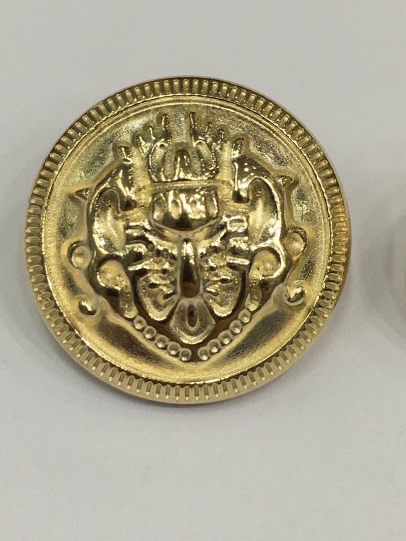 Karan Tuhafiye Karan Haberdashery Trench Coat and Blazer Jacket Button Set Gold - Image 4