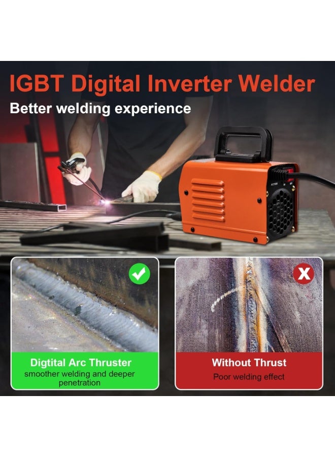 BUANIERT Mini Welding Machine, Upgraded Welder Machine 220V, Portable Stick Welder MMA-250A, IGBT Inverter Welder with Hot Start, Arc Force, Anti-Stick  - Image 5