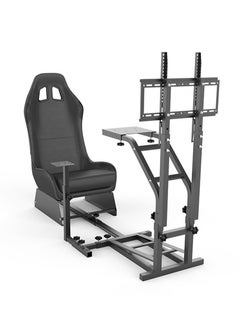 Racing Wheel Stand with Monitor Stand Gaming Seat for Logitech G27, G29, G920, G923, SIMAGIC, Thrustmaster