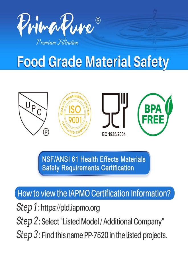 PrimaPure عبوة من فلترين بديلين لماكينة قهوة الإسبريسو PrimaPure، متوافقين مع Jura Clearyl White 64553، معتمدان وفقًا لمعيار NSF/ANSI 42 من قِبل IAPMO RT - Image 5