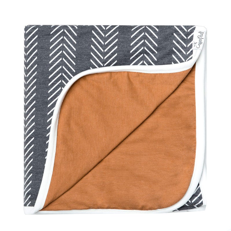 Copper Pearl Soft Baby Quilt  ThreeLayer Breathable Toddler Blanket  Newborns to Toddlers  46x46 Premium PolyesterRayon  Cozy  Canyon