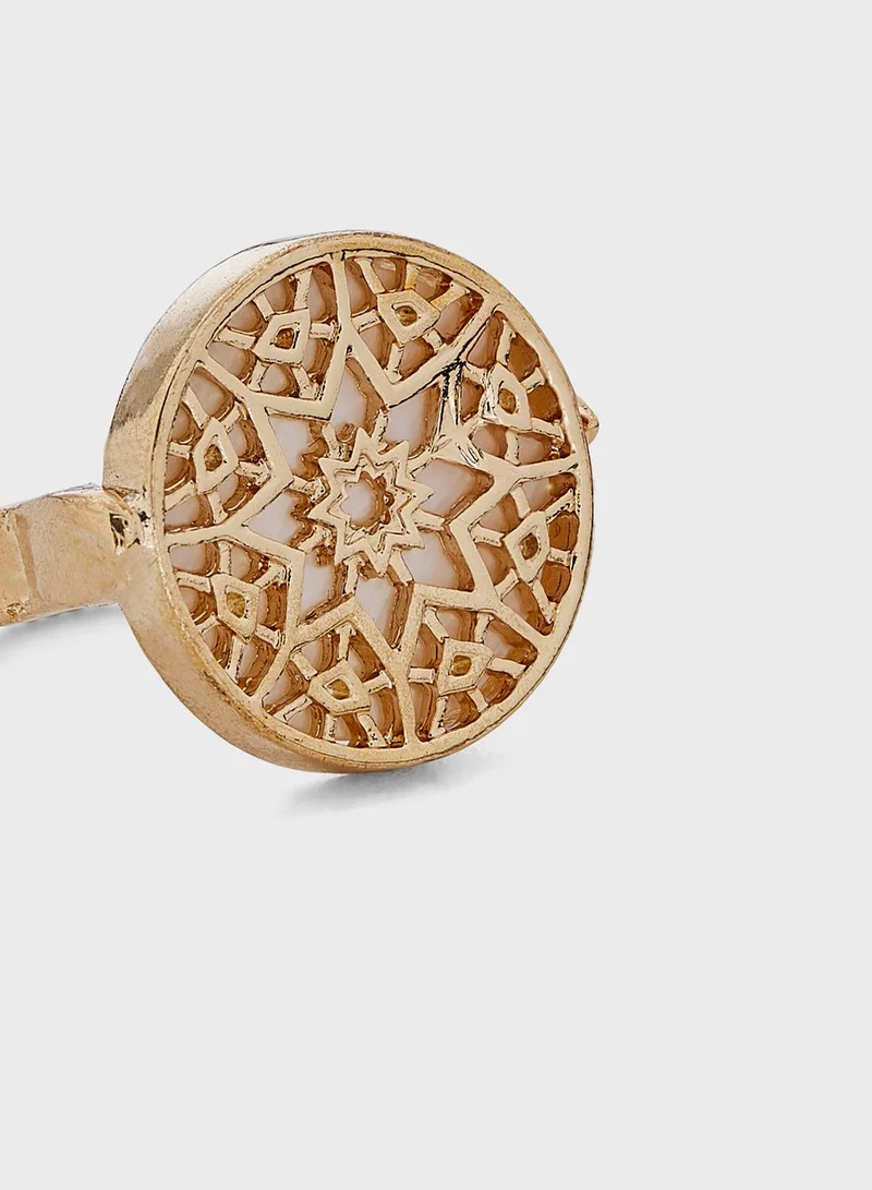 Khizana Arabic Motif Ring
