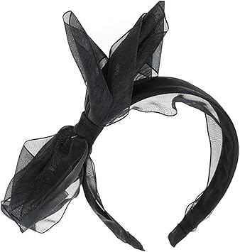 SUNTRADE Women 80s Party Lace Headband with Bow 80s Costumes Accessories Set of 3 - Image 5