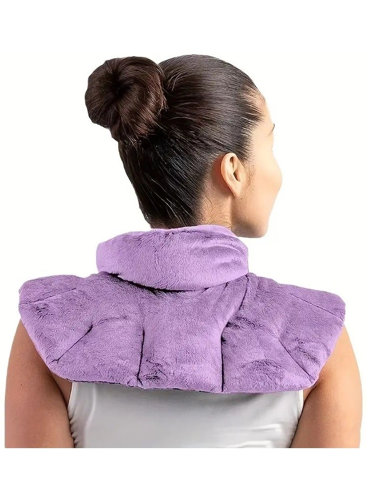 Ru syanl Microwavable Heating Pad for Neck & Shoulders, Aromatherapy Weighted Wrap, Hot & Cold Therapy Pack for Pain Relief, Stress, Muscle Tension, Cramps - Image 1