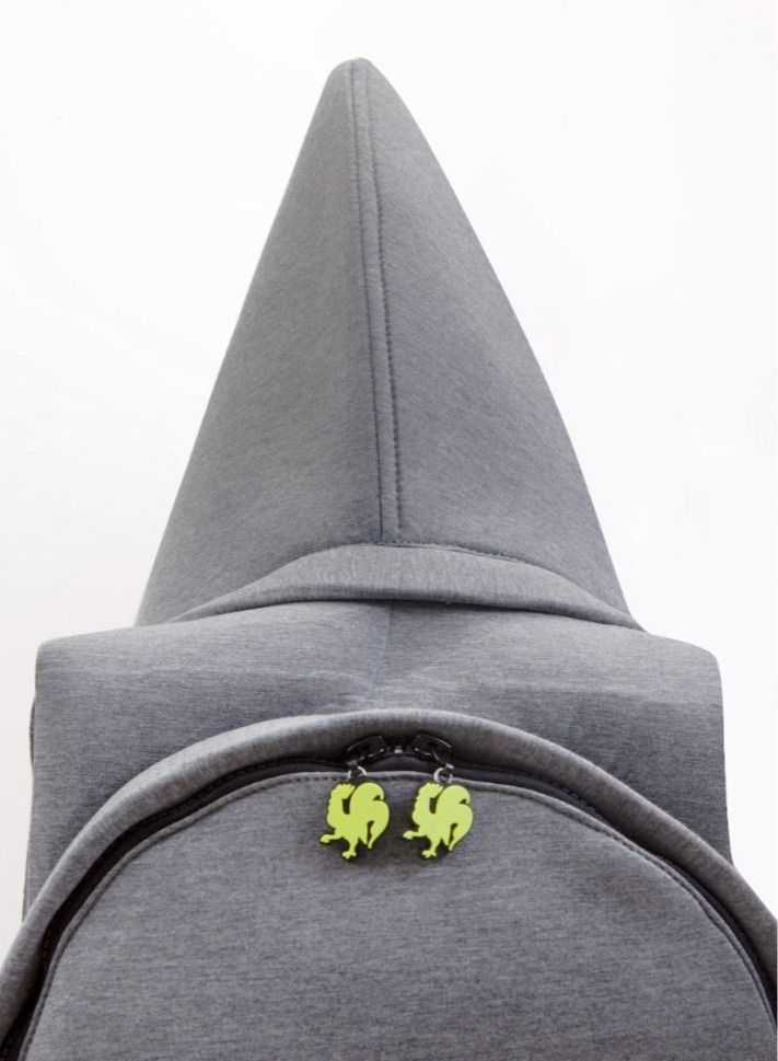 Morikukko Morikukko Grey Basic Neon Yellow Large  - Image 1