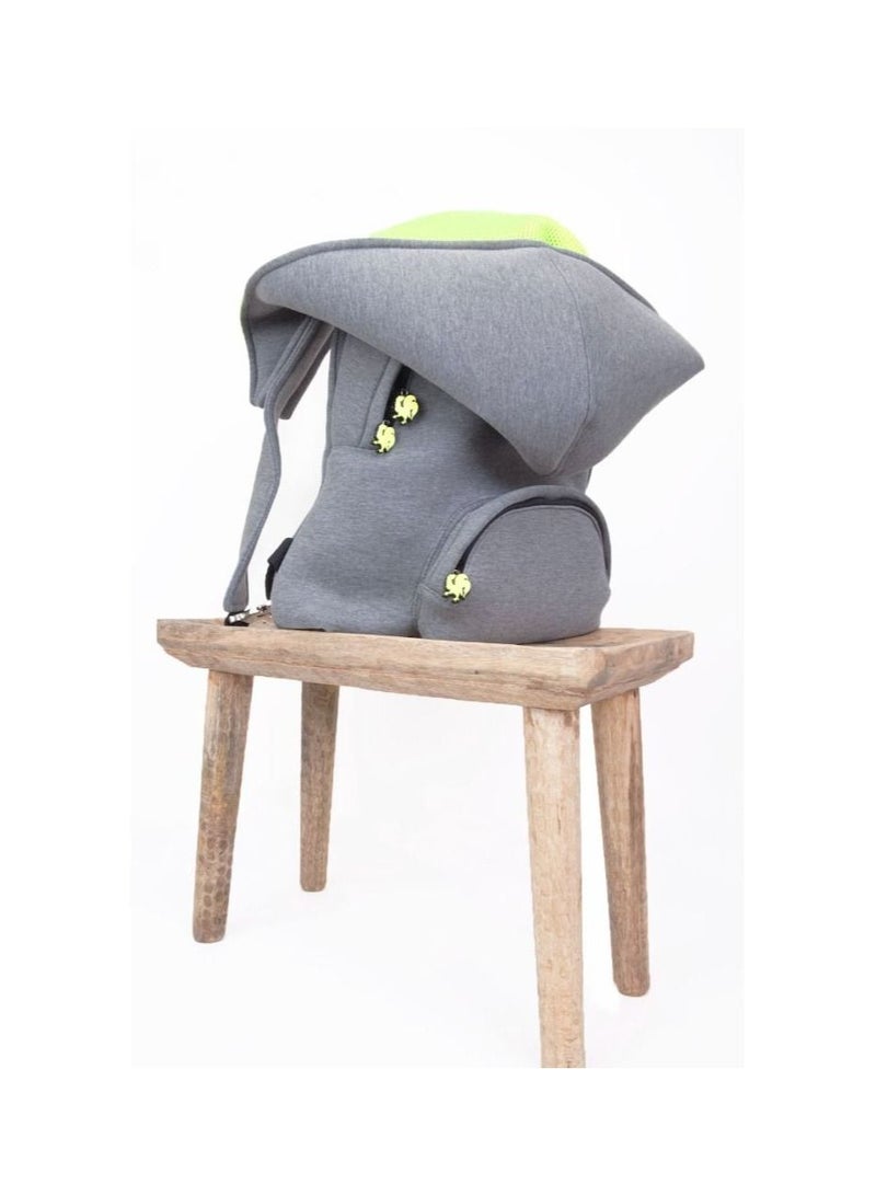 Morikukko Morikukko Grey Basic Neon Yellow Large  - Image 5