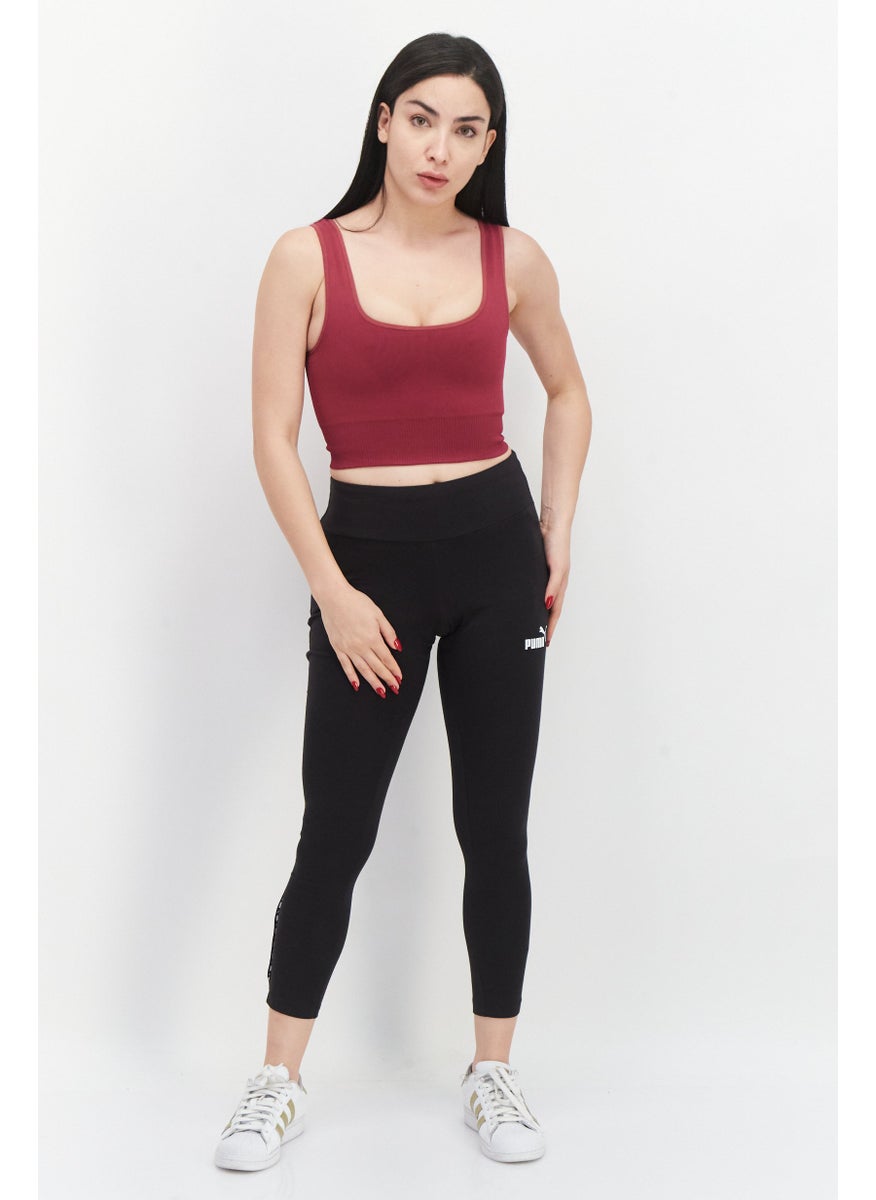 PUMA Women Sportswear Fit Brand Logo Training 7/8 Tights, Black  - Image 4