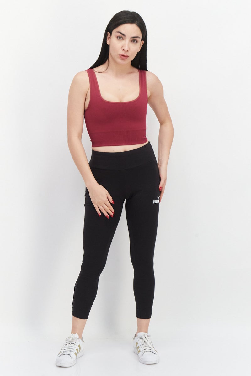 PUMA Women Sportswear Fit Brand Logo Training 7/8 Tights, Black - Image 4