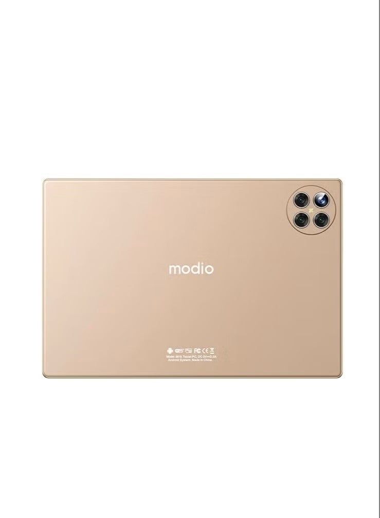 modio M19 Smart Android Tablet 10-Inch Display Dual SIM Gold 8GB RAM 512GB 5G With Bluetooth Keyboard - Middle East Version - Image 2