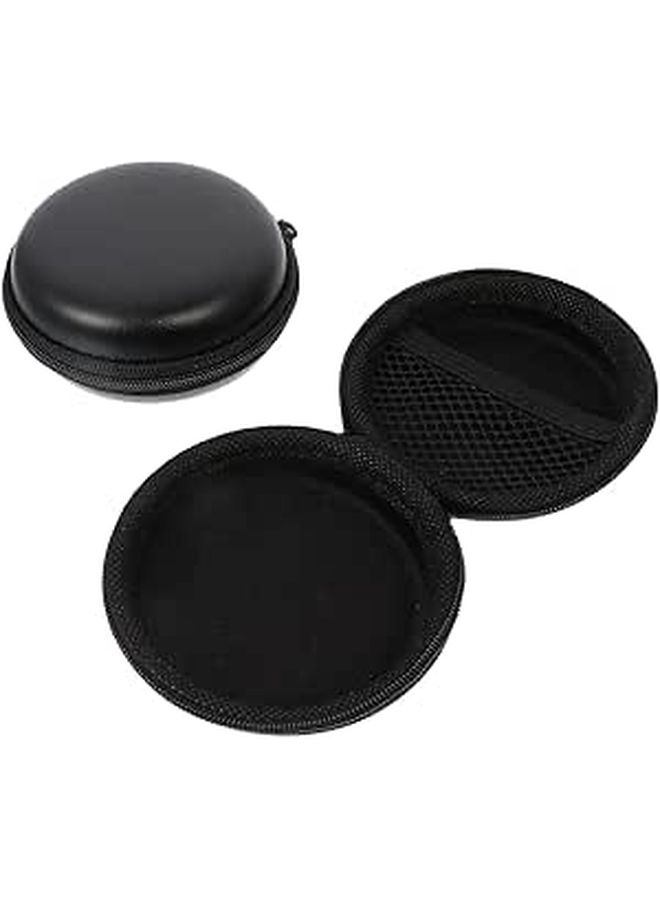 Black EVA Waterproof Headphone Case Travel Organizer with Anti Lost Storage Bag - Image 1