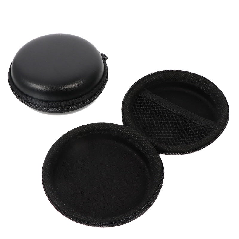 Black EVA Waterproof Headphone Case Travel Organizer with Anti Lost Storage Bag - Image 2