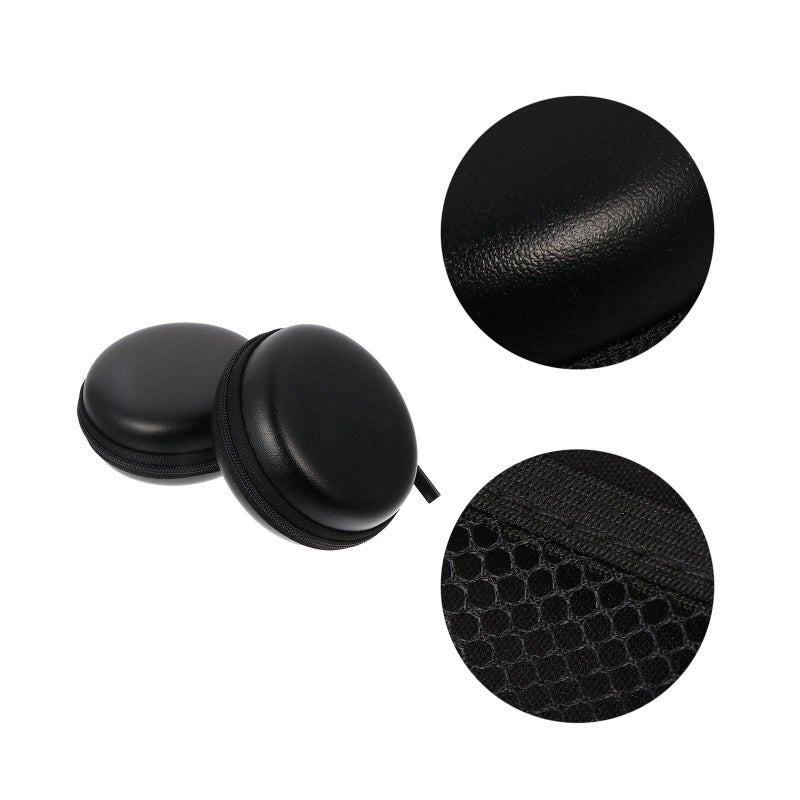 Black EVA Waterproof Headphone Case Travel Organizer with Anti Lost Storage Bag - Image 5