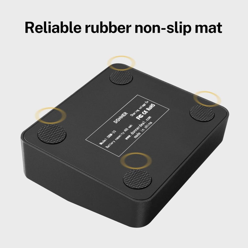 Donner Wireless Page Turner Pedal Teleprompter App Control Foot Pedal for Tablets Phones Rechargeable - Image 4