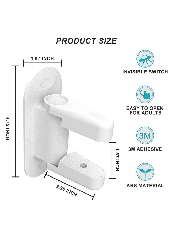 Matenf Childproof Door Lever Lock (2 Pack) Prevents Toddlers Pets From Opening Doors, Door Handle Lock for Babyproofing, Durable Safe ABS Material Strong Adhesive, No Drill Tool Needed Easy to Install - Image 4