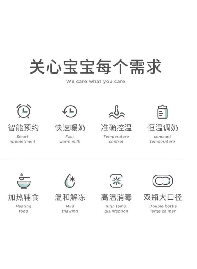 OIDIRE Milk Warmer Sterilizer Two-in-one Baby Milk Warmer Automatic Constant Temperature Warm Feeding Bottle Insulation - Image 2