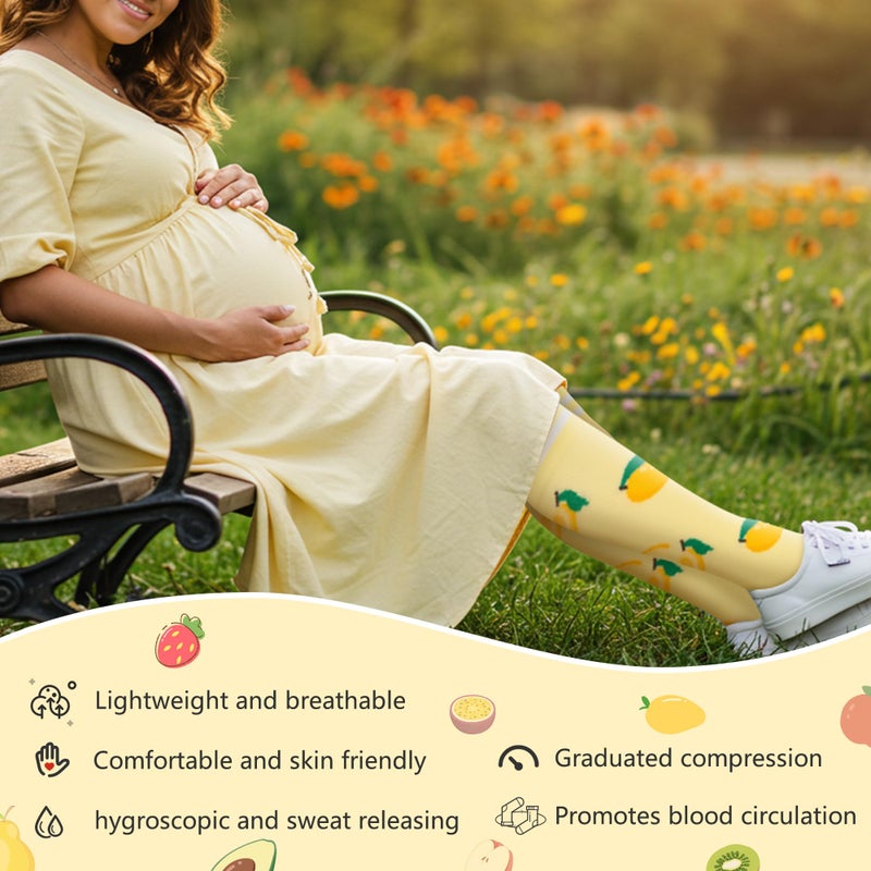fenglaoda Compression Socks for Women Men Support Circulation 6 Pairs Socks For Nurse, Travel, Flight - Image 3