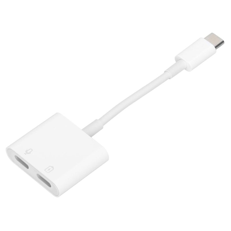 Digital USB C to Type C Headphone Jack Adapter (Type C Jack Adapter) 2 in 1 Dongle Hub
