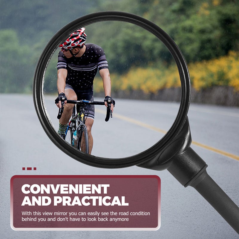 2pcs Bike Mirror Motorcycle Rear Mirror Adjustable Bike Handlebar Rearview Mirror - Image 3