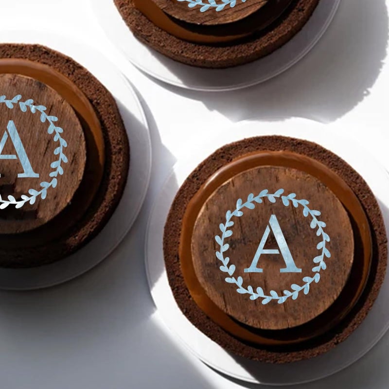 REOLAN Letter Stencils for Coffee Cookie Decorating - 42 Pack Alphabet Letter and Number Stencil Templates for Cakes Cookies Airbrush, Reusable Stencils for Wood Crafts Painting & Coffee Cookie Baking - Image 4