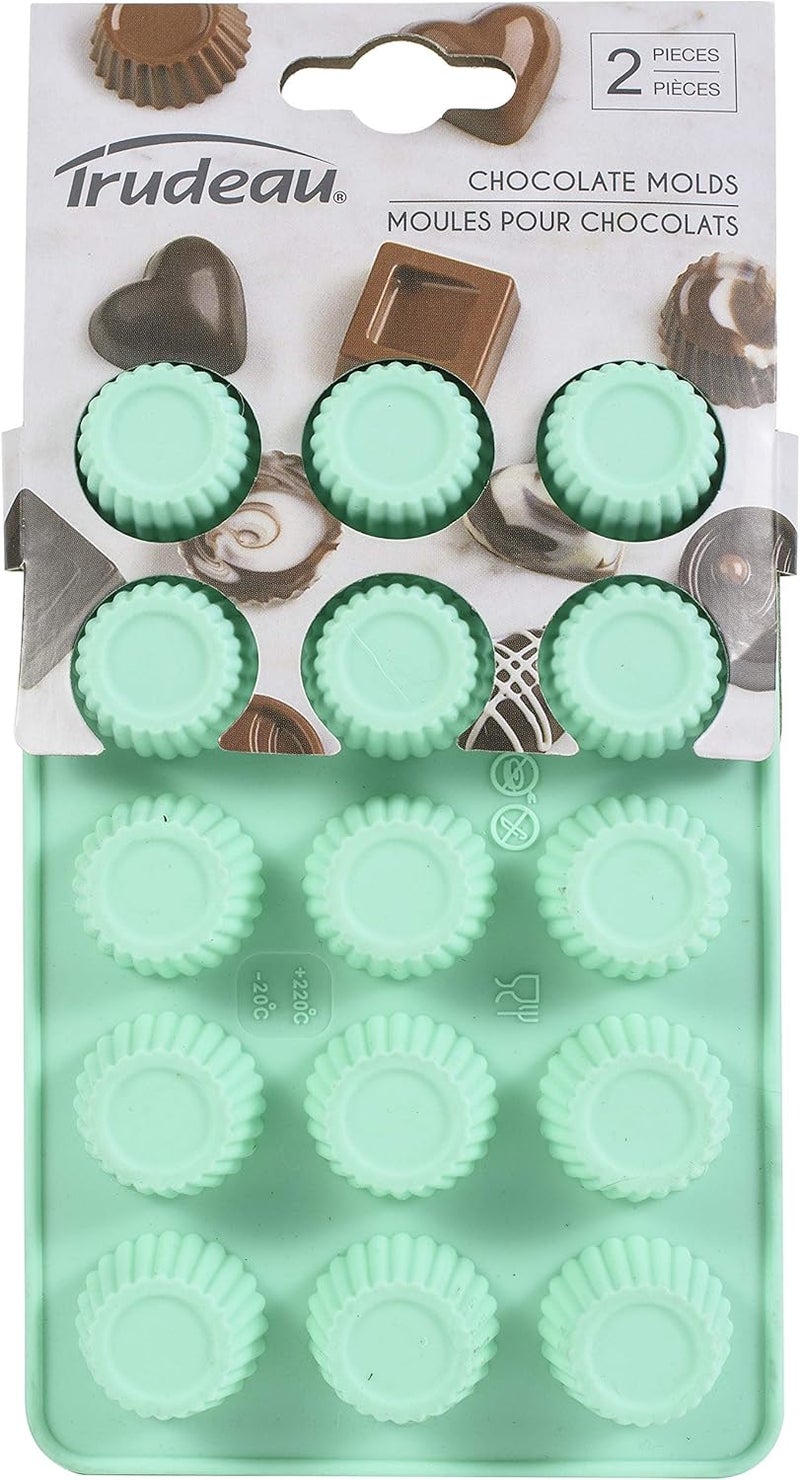 Trudeau Silicone Chocolate Mold 2Pkg  Cupcake - Image 1