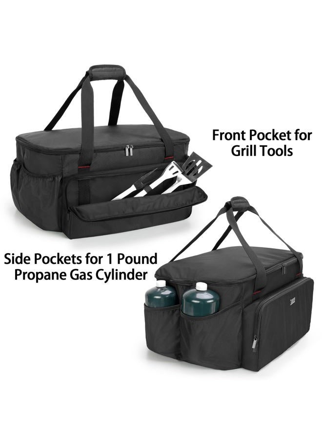 samdew Portable Grill Carry Bag Compatible with Weber 1141001 Go-Anywhere Gas Grill, Outdoor Camp Grill Cover Compatible with Weber 121020 Go-Anywhere Charcoal Grill, Bag Only (Patented Design) - Image 4