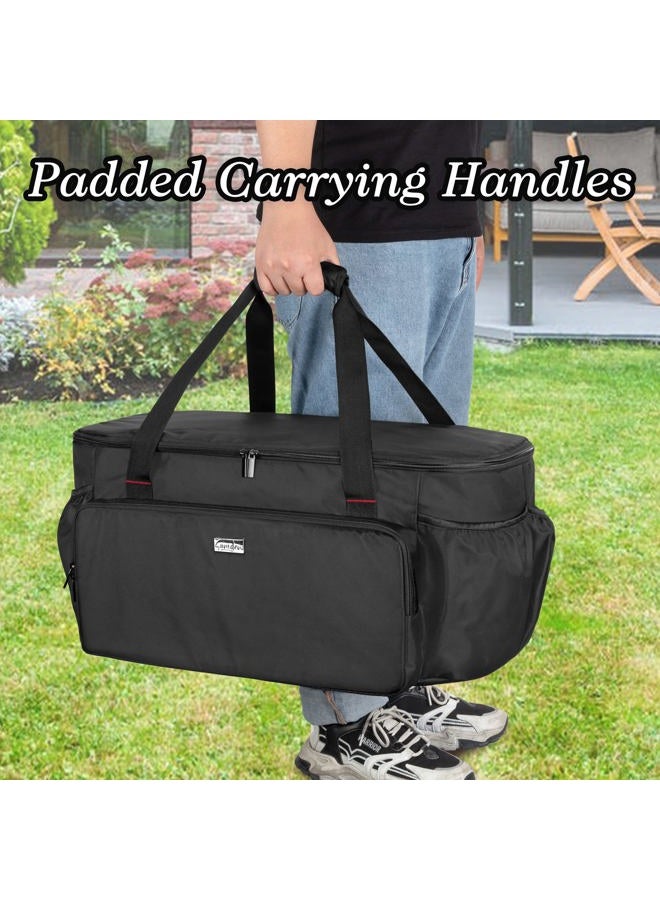 samdew Portable Grill Carry Bag Compatible with Weber 1141001 Go-Anywhere Gas Grill, Outdoor Camp Grill Cover Compatible with Weber 121020 Go-Anywhere Charcoal Grill, Bag Only (Patented Design) - Image 5