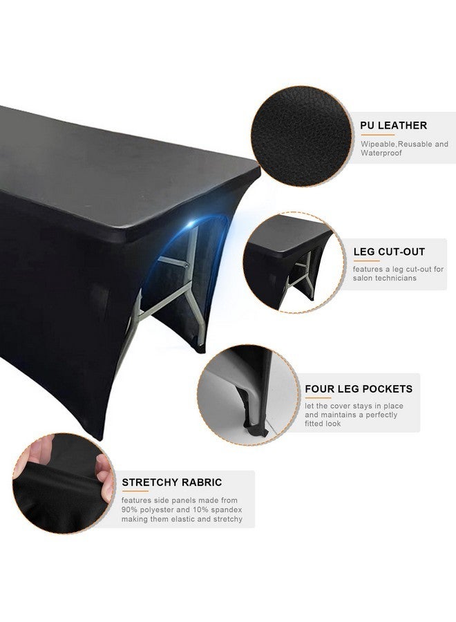 imene Lash Bed Cover, Wipeable Pu Leather Massage Table Cover Waterproof Spa Bed Topper Suitable For More Salon Beauty Beds - Image 4