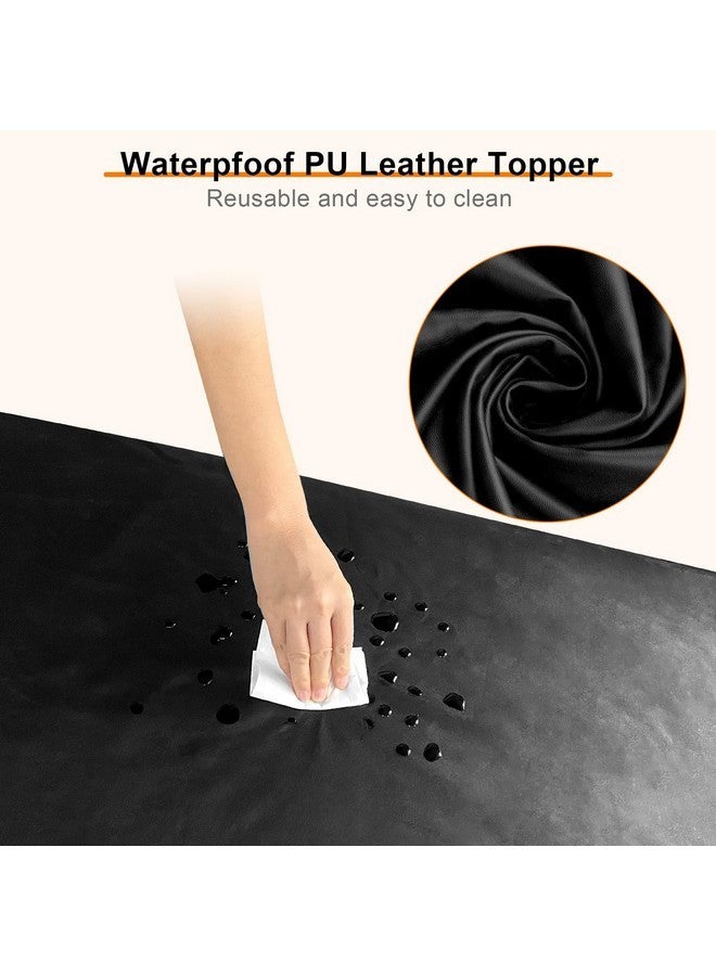imene Lash Bed Cover, Wipeable Pu Leather Massage Table Cover Waterproof Spa Bed Topper Suitable For More Salon Beauty Beds - Image 2