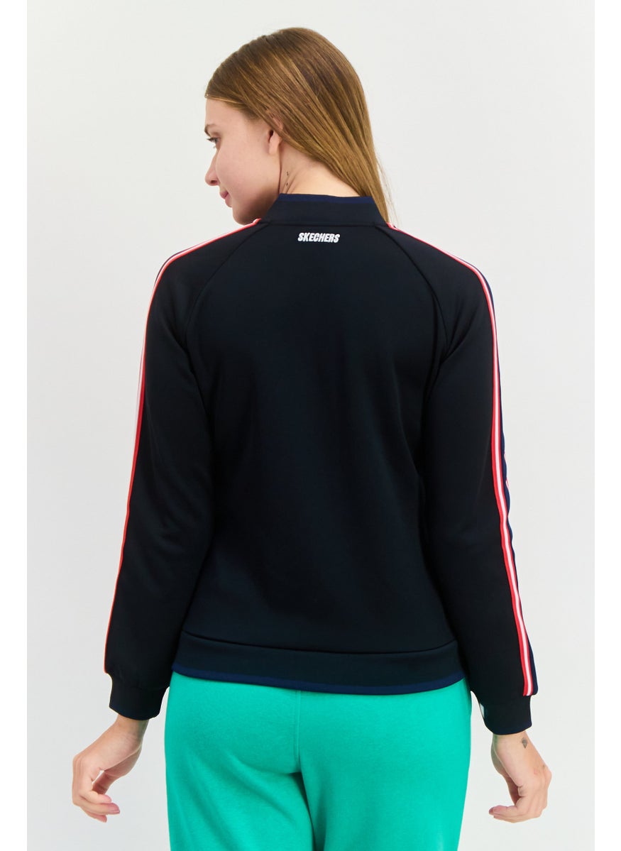 SKECHERS - Women Sportswear Fit Training Sweatshirts, Black Combo - Image 1