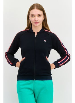Women Sportswear Fit Training Sweatshirts, Black Combo