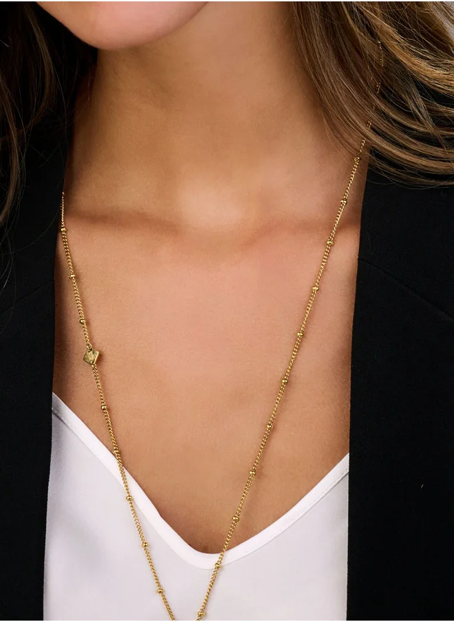 CERRUTI 1881 Onagrace Gold Plated MOP Necklace and Earrings Set Box for Womens