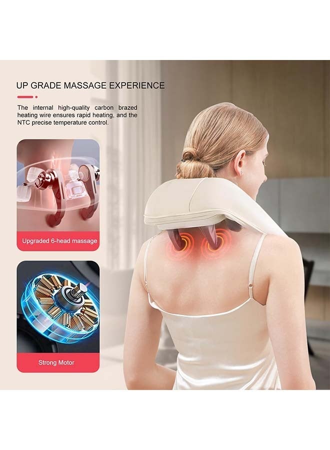 Sakulight Shiatsu Neck Massager, Shoulder Neck Massager with Heat for Pain Relief Deep Tissue  - Image 2