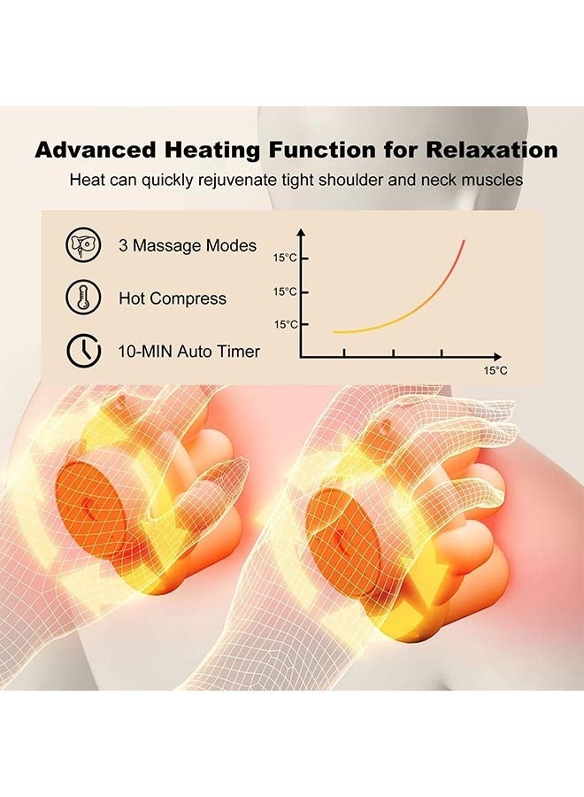 Sakulight Shiatsu Neck Massager, Shoulder Neck Massager with Heat for Pain Relief Deep Tissue  - Image 4