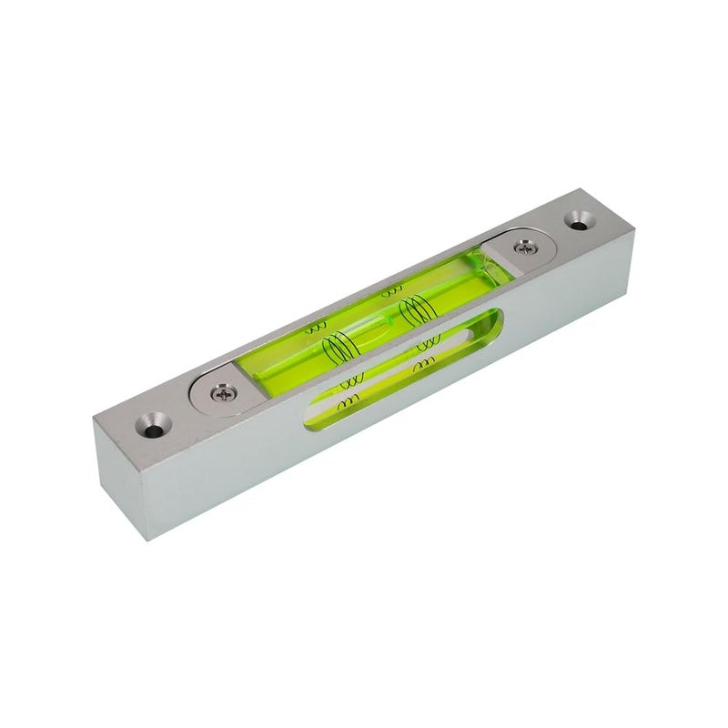 The Yan He High precision aluminum alloy metal adjustable level bubble small square bar luminous magnetic length 150 hole pitch 130MM - Image 2