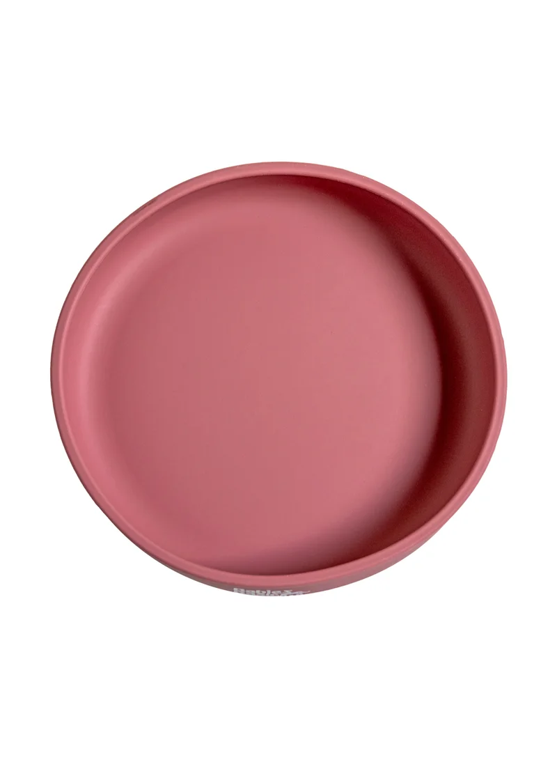 Babies Basic Babies Basic Silicone Feeding Plate with Suction  - Pink