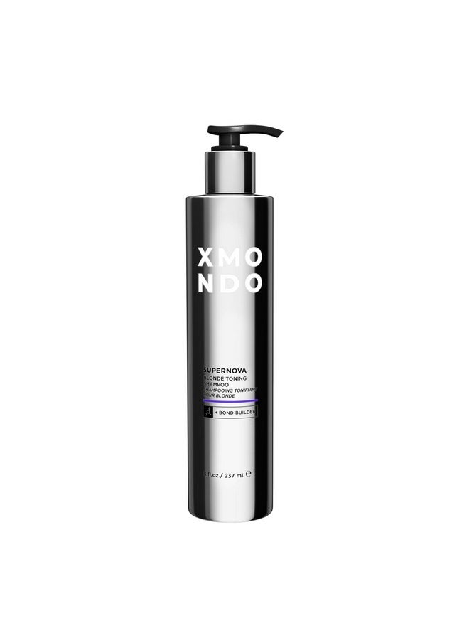 XMONDO Hair Supernova Blonde Toning Shampoo Vegan Formula With Vegetable Proteins Jojoba Oil And Violet Pigments To Replenish Restore And Reduce Yellow Tones In Blonde Hair 8 Fl Oz 1Pack  - Image 1