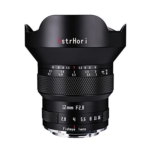 AstrHori 12mm F2.8 Full Frame Manual Fisheye Lens 185 Ultra Wide Angle for Sony E, Alpha, A7, A9, NEX-5, A6000 - Image 1