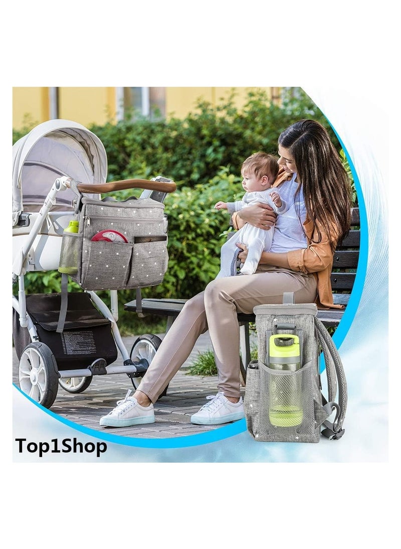 ORiTi Universal Stroller Organizer Bag by Goodstuffshop. Large Insulated Parent Console with Cup Holder and Extra Storage Pockets. Universal Design - Attaches to Any Stroller. Easy Installation.  - Image 2