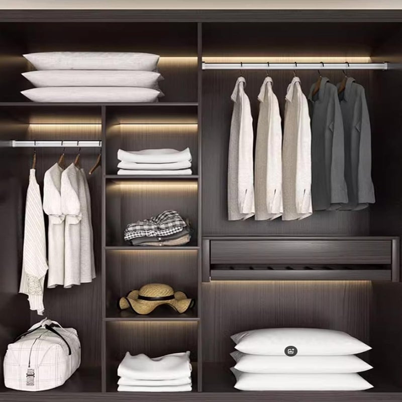 LZMZMQ Oval Closet Rod with End Supports, Bedroom/Wardrobe/Laundry Room Hanging Clothes Rod Water/Rust Proof Aluminum, 15" 20" 28" 30" 32" 36" 40" 45" 50" 60" Custom(Silver,Closet Width 18 inch) - Image 2
