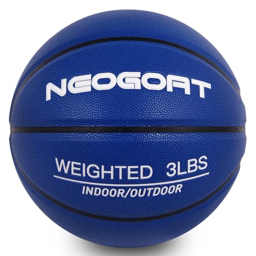 NEOGOAT 3LBS 29.5" Weighted Basketball Size 7 Heavy Basketball Training Equipment for in& Outdoor Improving Handling Dribbling, Passing&Rebounding Skills Weighted Training(Deflated) - Image 1