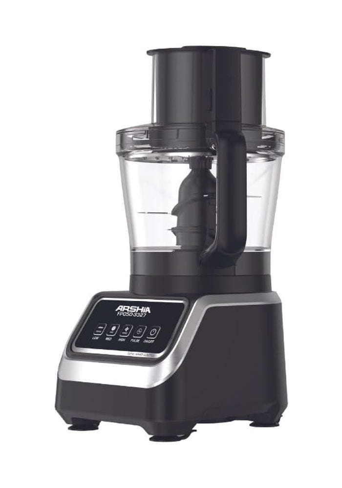 Arshia 10-in-1 Food Processor, 1000 Watts, 2.5L Capacity, Black - Image 4