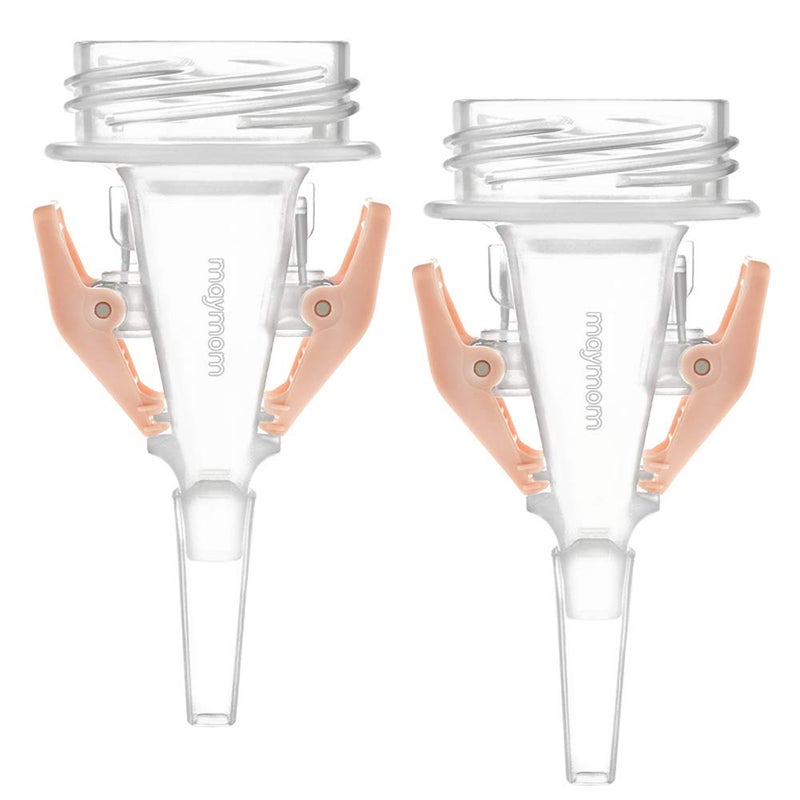 Maymom Maymom Milkbag Adapter Widemouth 2nd Generation Compatible with Spectra Avent Pumps Most Milkbags inc Lansinoh BagsDo Not Use Microwave or Steamer Bag to Sanitize 2pc